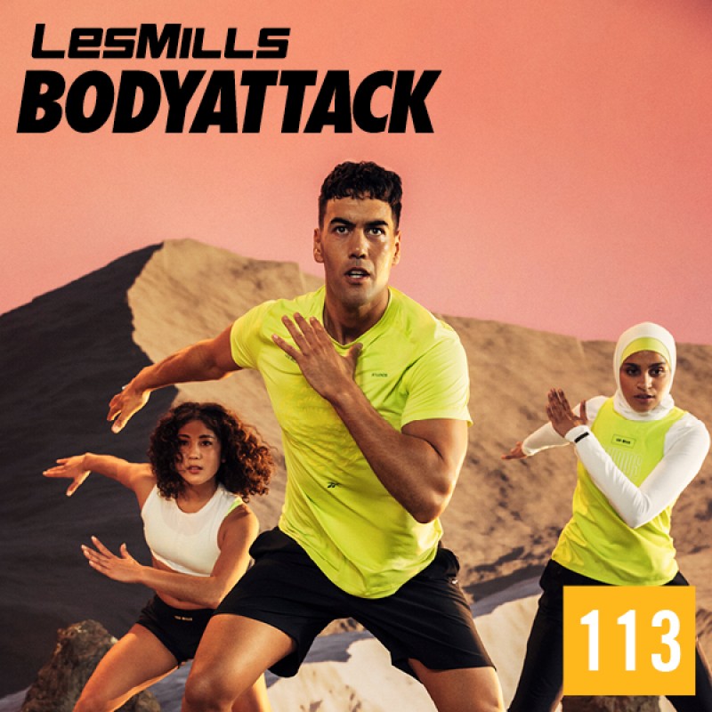 Hot Sale LesMills Q3 2021 BODY ATTACK 113 releases New Release DVD, CD & Notes